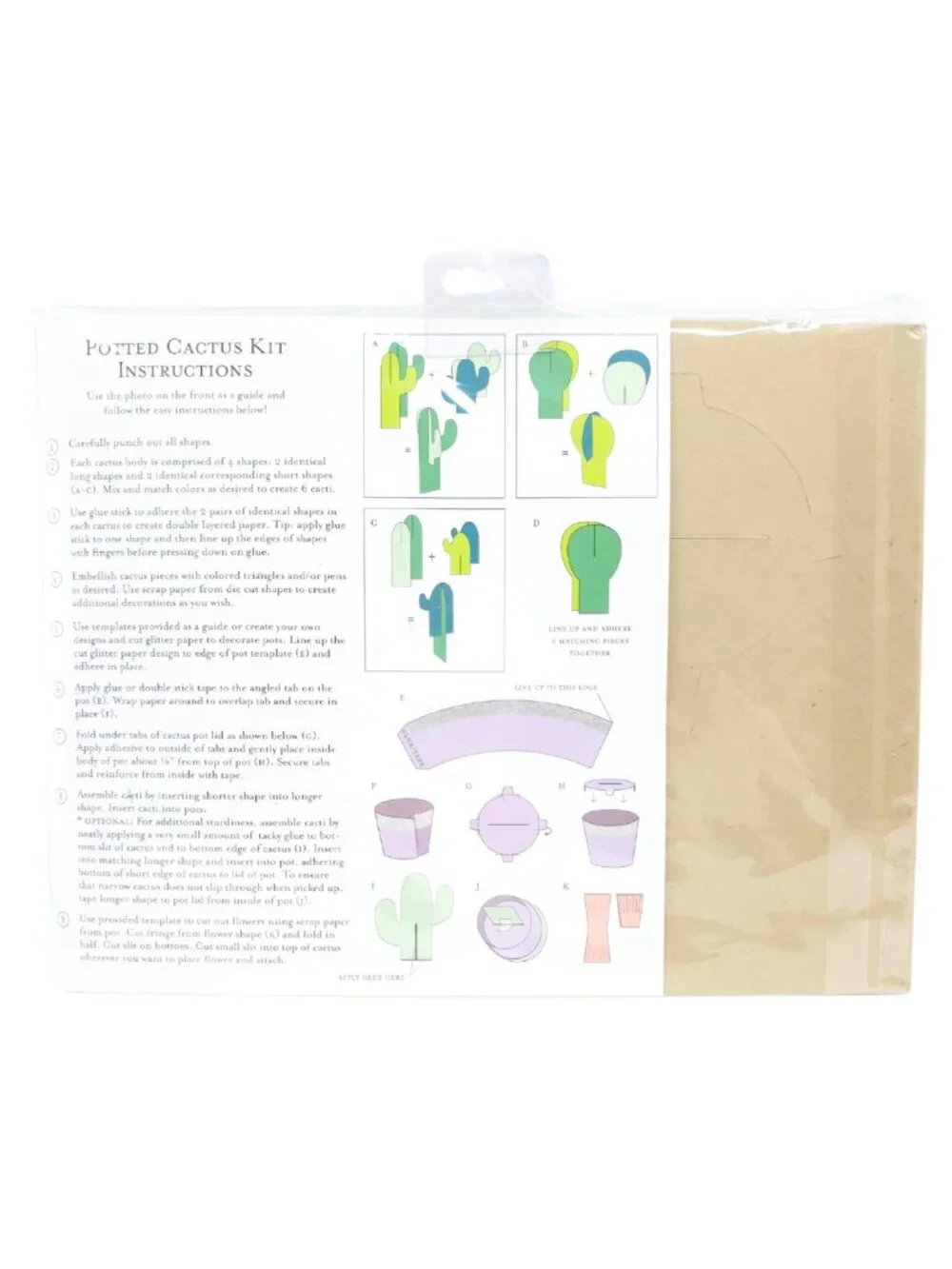 Paper Source Potted Cactus Decoration Kit
